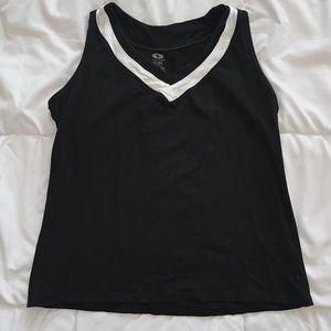 Athletic Works top, stretch, like new, size XL, color black with white trim